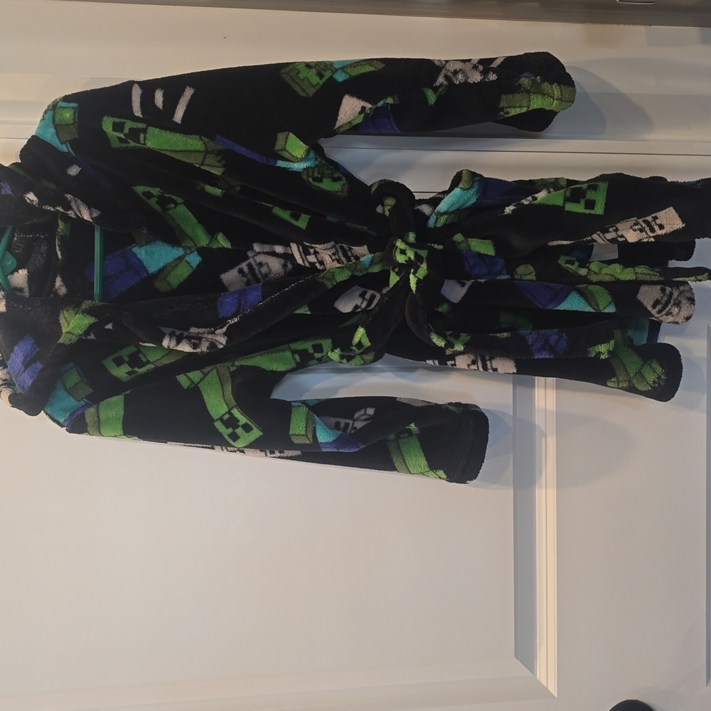 Charter Club Kids Pajamas Robe - Black and Green